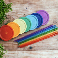 The Rainbow MBC Lid + Straw Bundle