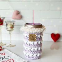 Coffee is my Valentine Cable Knit Cozy