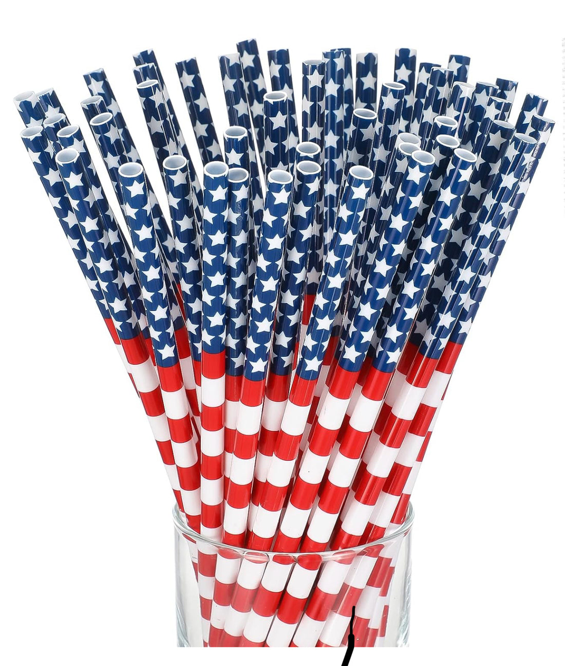 USA Flag Acrylic Straw
