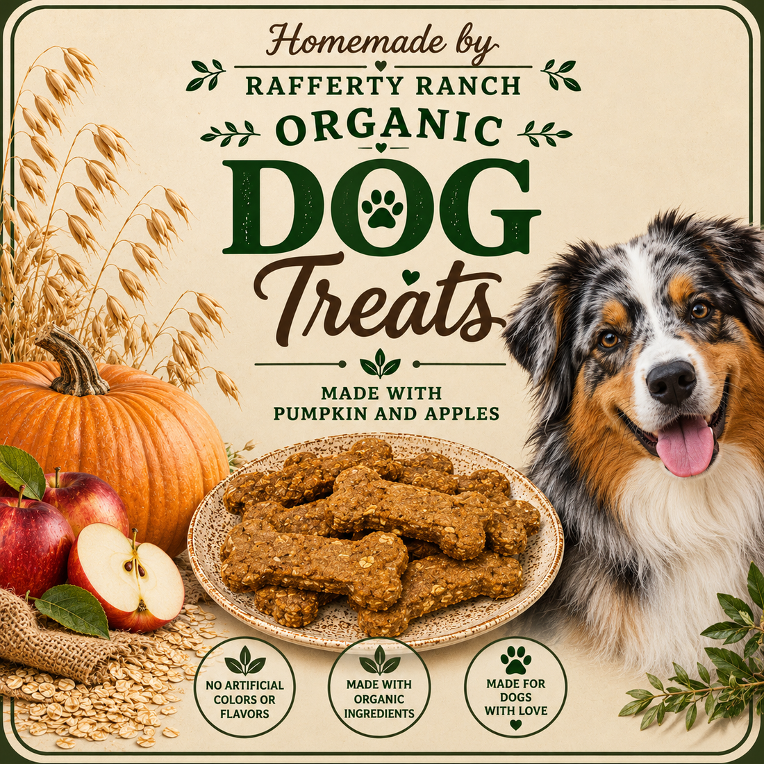 Organic Horse & Dog Cookies 🍪