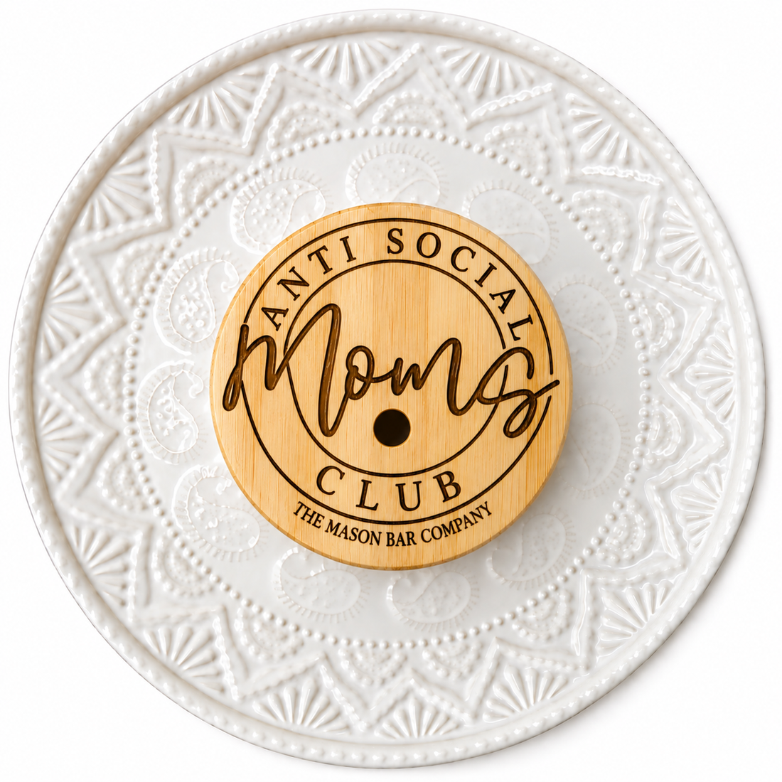 Anti Social Moms Club Bamboo Lid