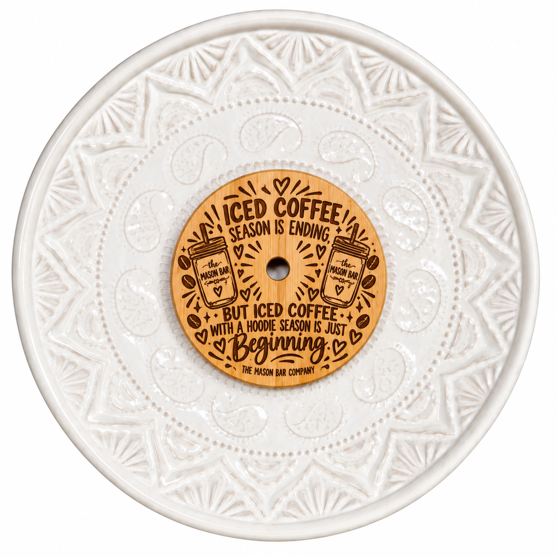 Iced Coffee Season Regular Mouth Blonde Bamboo Lid