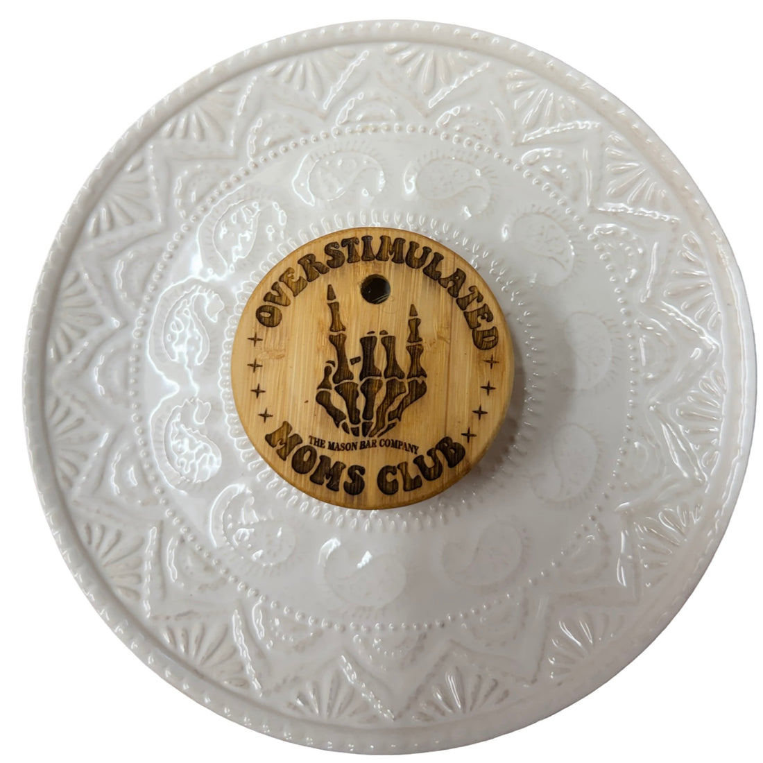 Overstimulated Moms Club Regular Mouth Bamboo Lid