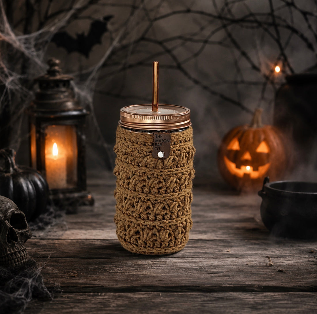 Mocha Latte Cable Knit Cozy