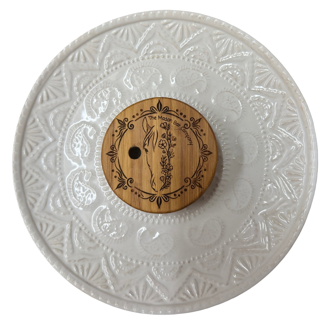 For the Love of Horses Regular Mouth Bamboo Lid