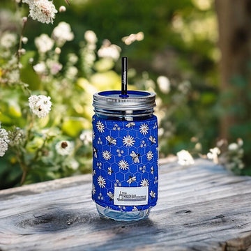 Daisies & Bee's Cozy (Blue)