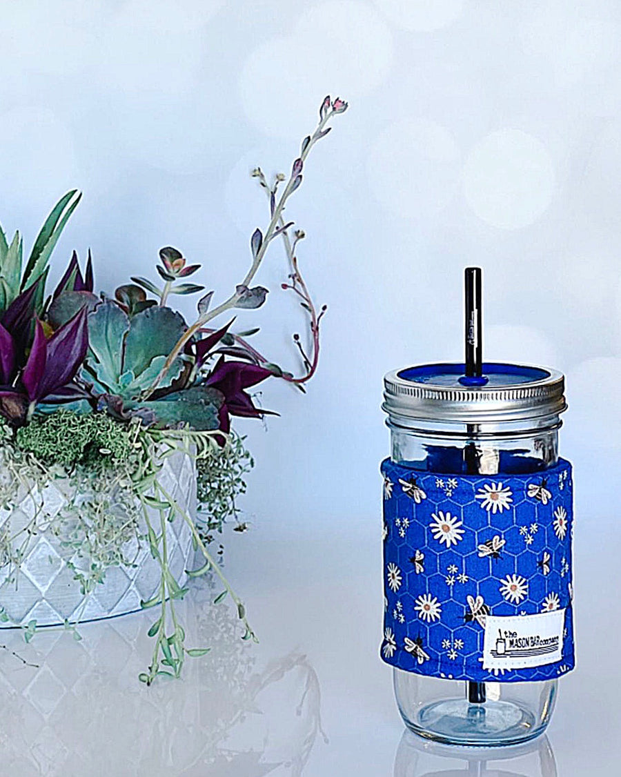 Daisies & Bee's Cozy (Blue)