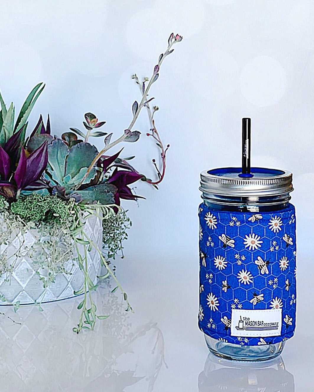 Daisies & Bee's Cozy (Blue)